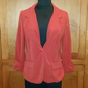 Timing Anthropologie Rust Orange Blazer L